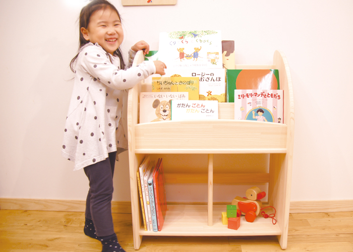 木遊舎 絵本棚 完成品 国産 木製【ひのきほんたてM600】【送料無料 ...