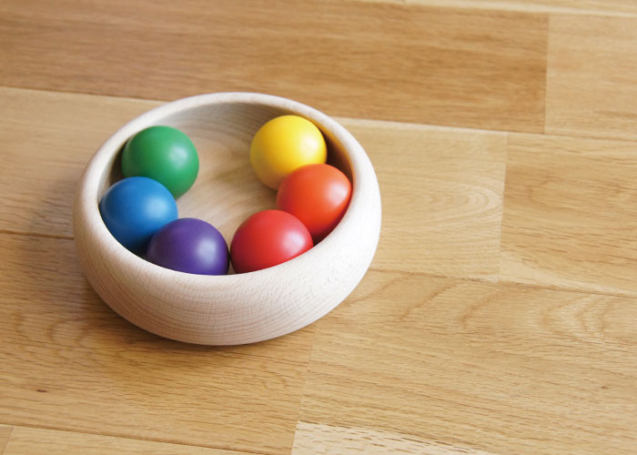 童具館　和久洋三　デザイン　カラーボール　国産　知育玩具　安心安全