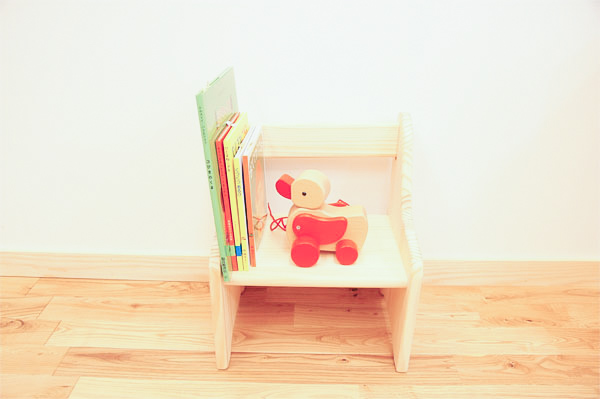 木遊舎 ちびっ子チェア ステップ２（子供 椅子 木製 白木 組み立て式