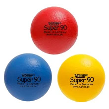 Volley 【しわくちゃボール】90mm 赤 青 黄 ソフトボール 9cm 外遊び