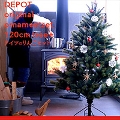 【クリスマスツリー 120cm と上質ヨーロッパのオーナメントセット（りんご）】RS GLOBAL TRADE クリスマスツリー　◎送料無料◎　金の星大（４）　金の星小（６）レース（６）りんご小（６）＊収納袋プレゼント中＊