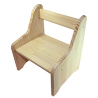 木遊舎 ちびっ子チェア ステップ２（子供 椅子 木製 白木 組み立て式 