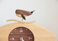 KICORI【くじらの時計】【送料無料】木の時計・信州