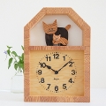 ネコの親子の時計/kicori