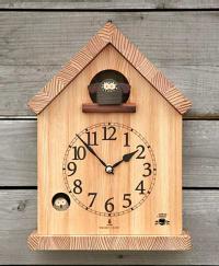 木の時計・【バードハウスの時計】